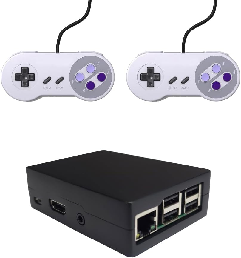 Sonicon Preloaded Retro Game Console Raspberry Pi Based w/Batocera Retropie Retroarch NES/SNES/SFC/Game Boy/Atari/Genesis/Mega Drive/Arcade/Mame/Emulation Station Emulator 12000+ Games