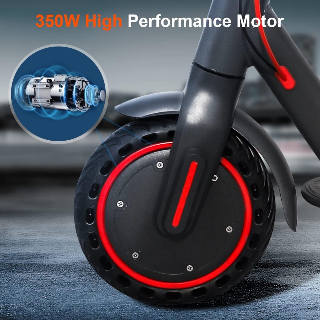 VOLPAM Electric Scooter, 8.5/10 Tires, Max 19-27 Miles Range, 350-500W Motor, Max 19/21 MPH Speed, Dual Braking, Folding Commuting Electric Scooter Adults