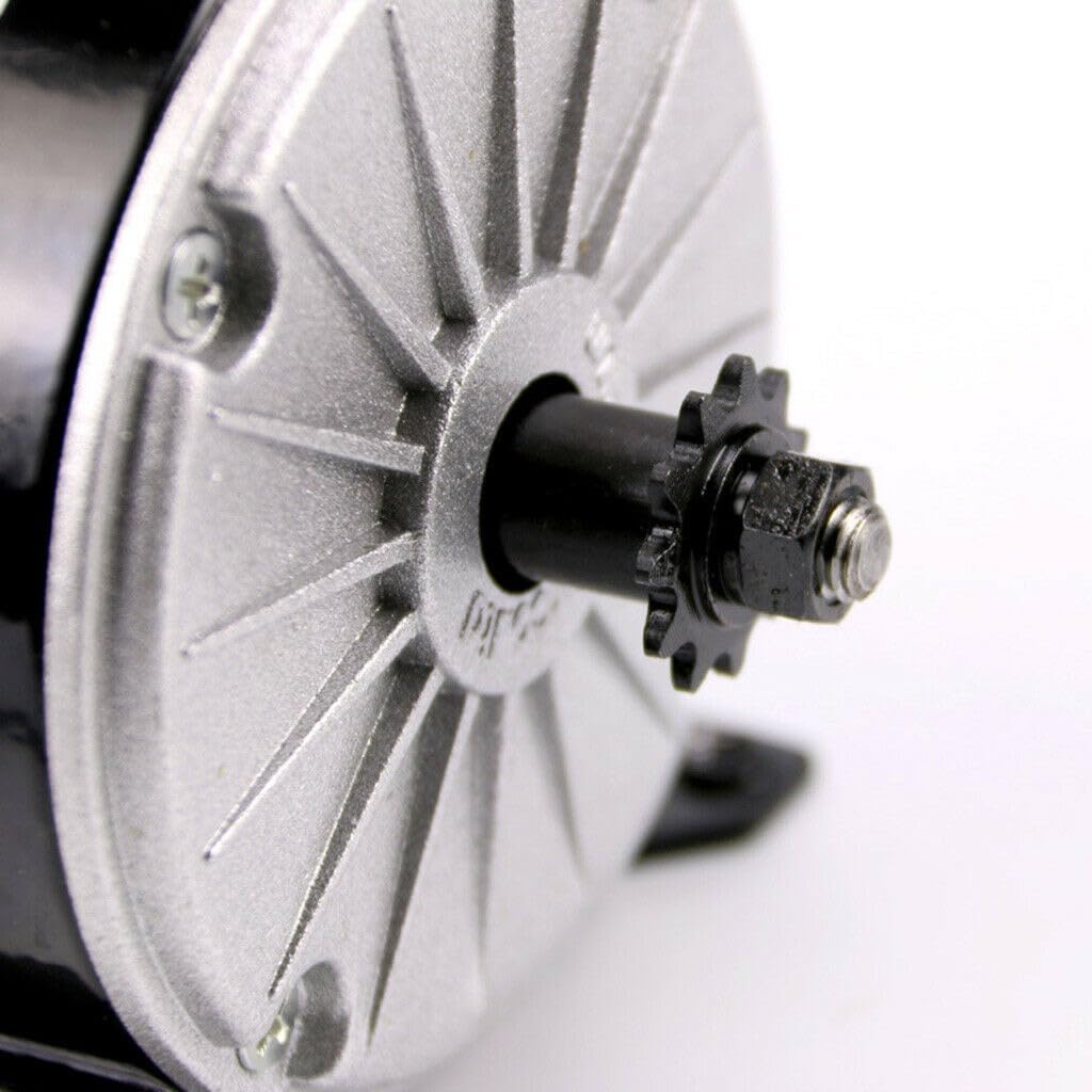 YC Yier 24V 350W Brushed DC Motor Complete Kit with Controller Battery Pack + Charger DIY Parts Sprocket for Electric Bicycle E Bike Scooter Go Kart ATV Quad Buggy Razor E300 Mini Bike