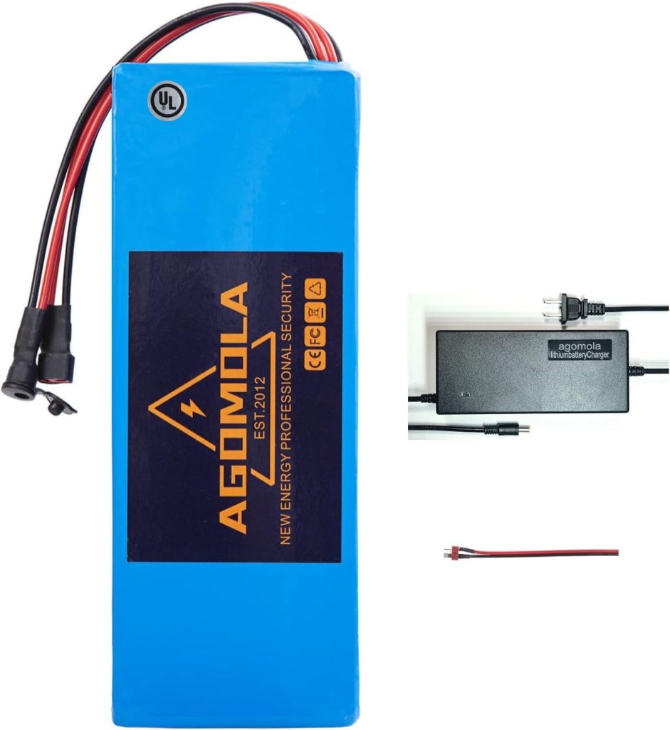 agomola Electric Bicycle 36V 48V Lithium Battery 20Ah 14Ah 12Ah 10Ah Ebike Battery for Electric Bike Scooter Battery 100W to 1000W