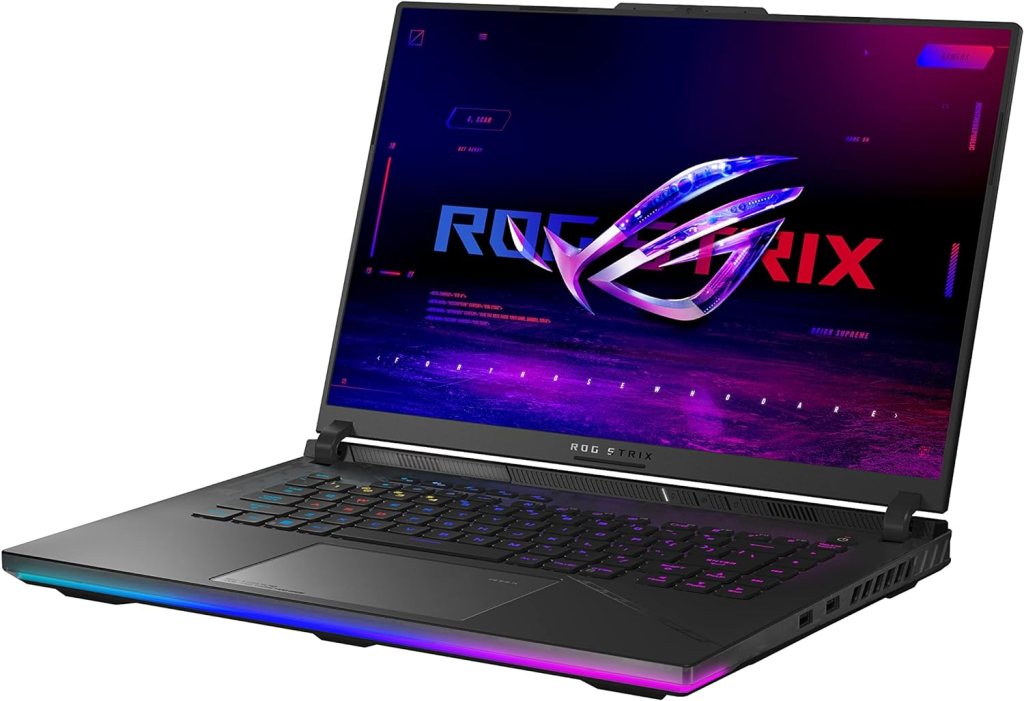 ASUS ROG Strix Scar 16 (2023) Gaming Laptop, 16” Nebula HDR QHD 240Hz/3ms, 1100 nits, Mini LED, GeForce RTX 4080, Intel Core i9-13980HX, 32GB DDR5, 1TB PCIe, Wi-Fi 6E, Windows 11 Pro,G634JZ-XS96,Black