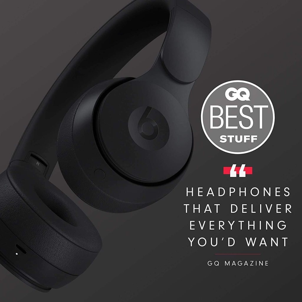 Beats Solo Pro Wireless Noise Cancelling On-Ear Headphones - Apple H1 Headphone Chip, Class 1 Bluetooth, 22 Hours of Listening Time, Built-in Microphone - Black Beats Solo Pro Wireless Noise Cancelling On-Ear Headphones - Apple H1 Headphone Chip, Class 1 Bluetooth, 22 Hours of Listening Time, Built-in Microphone - Black