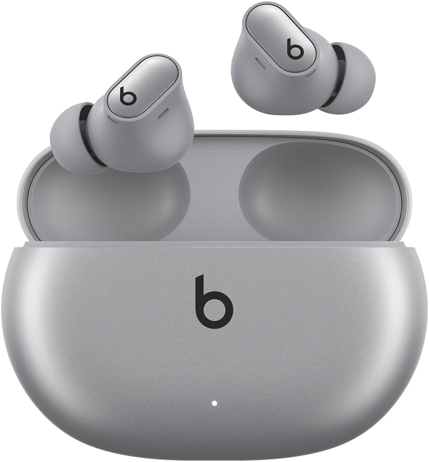 Beats Studio Buds + | True Wireless Noise Cancelling Earbuds, Enhanced Apple  Android Compatibility, Built-in Microphone, Sweat Resistant Bluetooth Headphones, Spatial Audio - Cosmic Silver