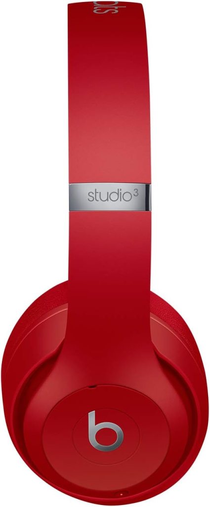 Beats Studio3 Wireless Noise Cancelling Over-Ear Headphones - Apple W1 Headphone Chip, Class 1 Bluetooth, 22 Hours of Listening Time, Built-in Microphone - Defiant Black-Red