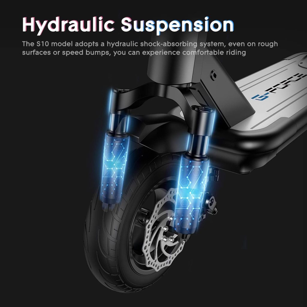G-Force S10 Electric Scooter, 500W Motor 48V 12Ah Lithium Ion Battery Up to 30 Miles, Portable Folding Commuting Scooter for Adults, Dual Disc Brake G-Force S10 Electric Scooter, 500W Motor 48V 12Ah Lithium Ion Battery Up to 30 Miles, Portable Folding Commuting Scooter for Adults, Dual Disc Brake