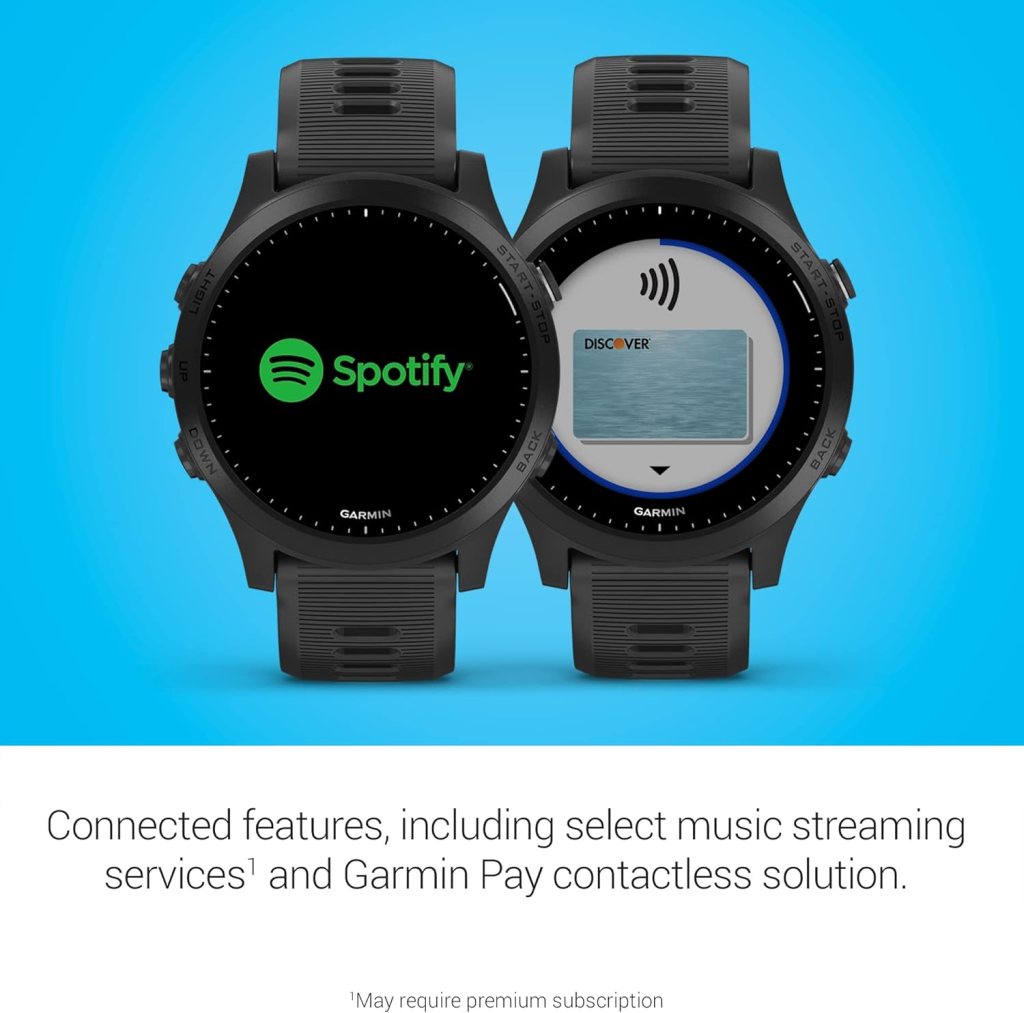 Garmin 010-02063-00 Forerunner 945, Premium GPS Running/Triathlon Smartwatch with Music, Black