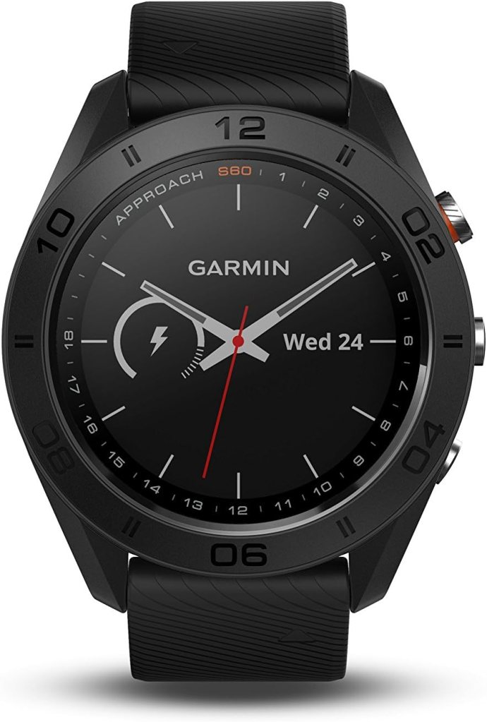 Garmin Approach S60, Premium GPS Golf Watch with Touchscreen Display and Full Color CourseView Mapping, Black w/ Silicone Band