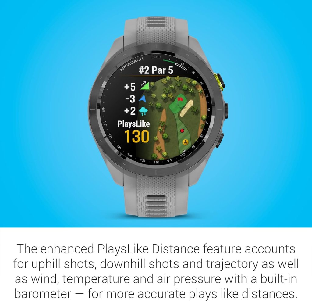 Garmin Approach S70, 42mm, Premium GPS Golf Watch, Powder Gray Garmin Approach S70, 42mm, Premium GPS Golf Watch, Powder Gray