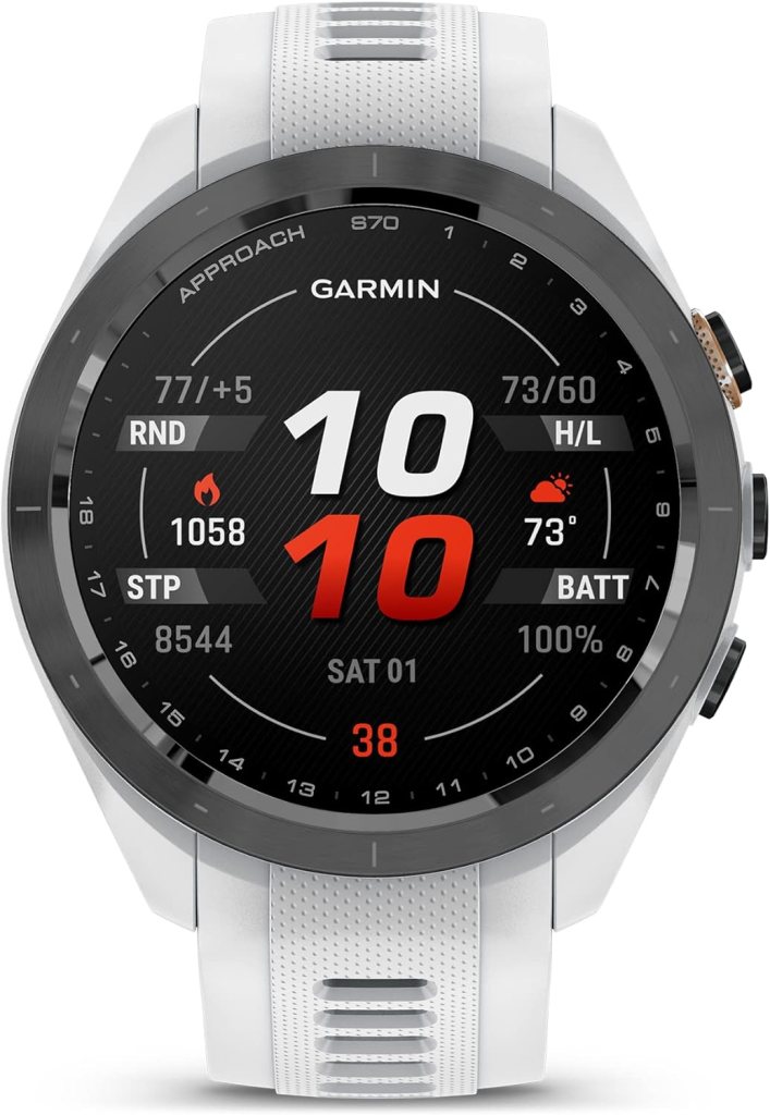 Garmin Approach S70, 42mm, Premium GPS Golf Watch, Powder Gray Garmin Approach S70, 42mm, Premium GPS Golf Watch, Powder Gray