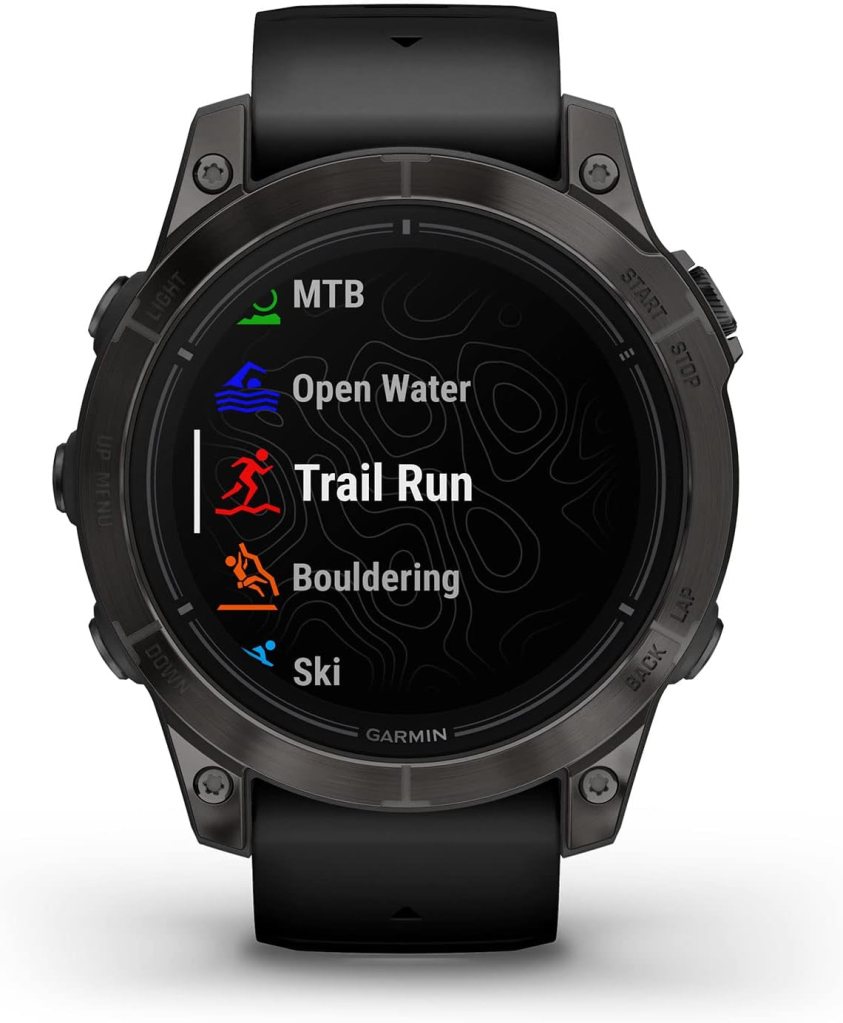 Garmin epix Pro (Gen 2) Sapphire Edition, 42mm, High Performance Smartwatch, Advanced Training Technology, Built-in Flashlight, Black