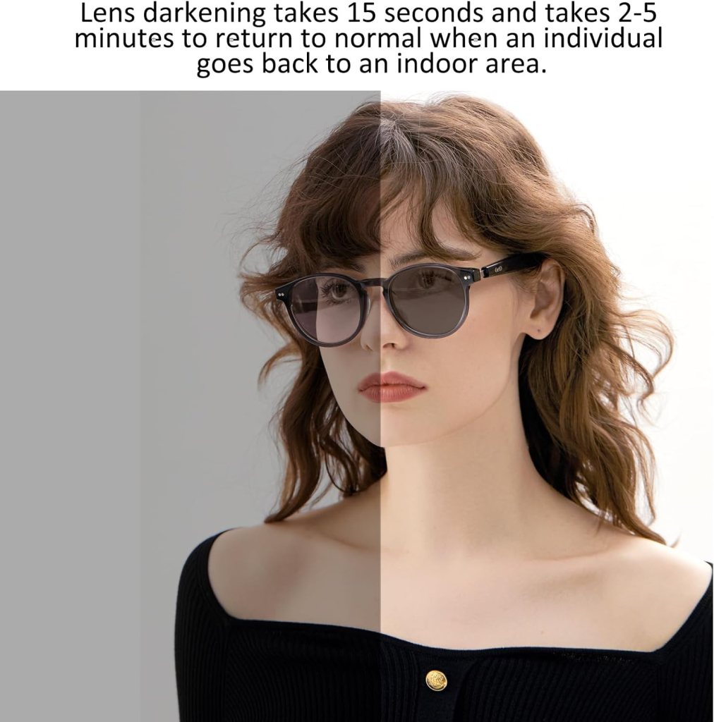 GetD Smart Bluetooth Sunglasses for Men and Women, Voice Control and Open Ear Style Smart Glasses Listen Music and Calls