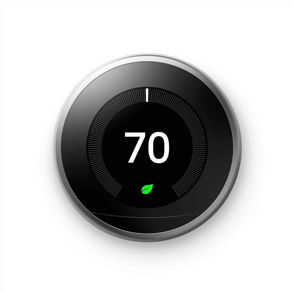 Google Nest Learning Thermostat - Programmable Smart Thermostat for Home - 3rd Generation Nest Thermostat - Works with Alexa - Stainless Steel Google Nest Learning Thermostat - Programmable Smart Thermostat for Home - 3rd Generation Nest Thermostat - Works with Alexa - Stainless Steel