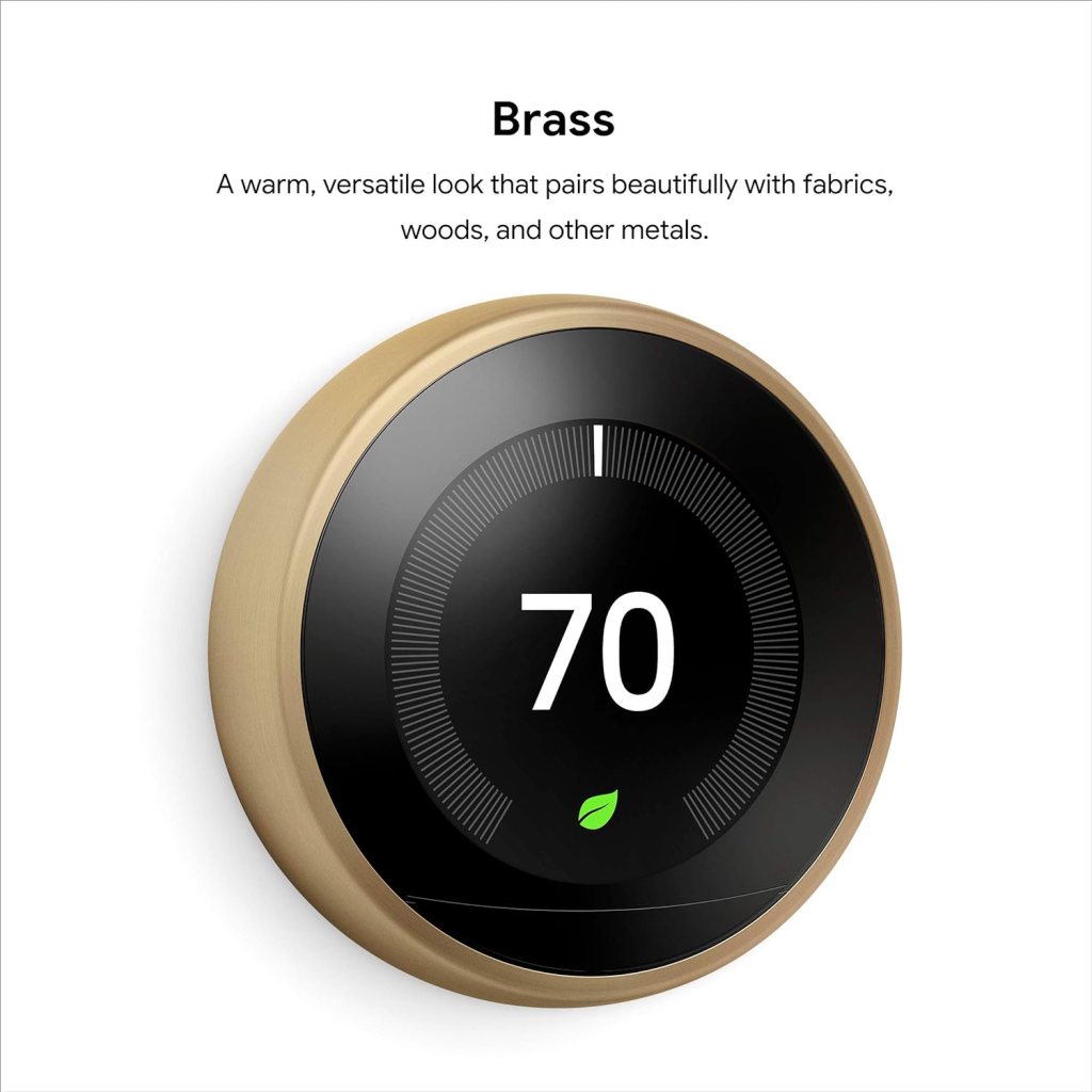 Google Nest Learning Thermostat - Programmable Smart Thermostat for Home - 3rd Generation Nest Thermostat - Works with Alexa - Stainless Steel Google Nest Learning Thermostat - Programmable Smart Thermostat for Home - 3rd Generation Nest Thermostat - Works with Alexa - Stainless Steel