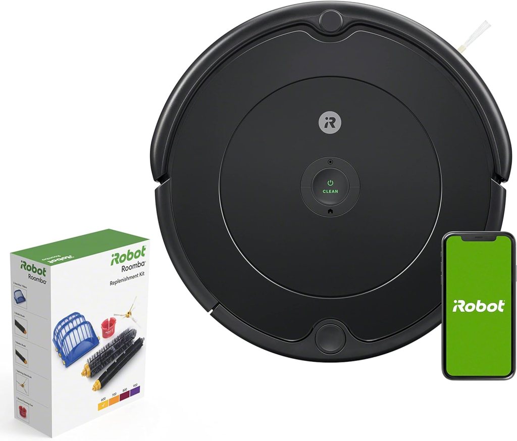 iRobot Roomba 694 Robot Vacuum-Wi-Fi Connectivity, Personalized Cleaning Recommendations, Works with Alexa, Good for Pet Hair, Carpets, Hard Floors, Self-Charging, Roomba 694