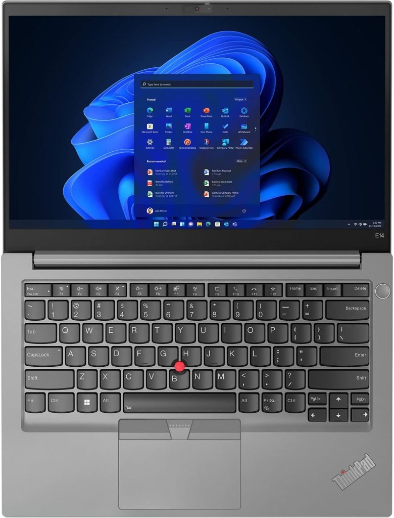 Lenovo ThinkPad E14 Gen 4 14 FHD Touchscreen (Intel Core i5-1235U, 16GB RAM, 512GB SSD, 10-Core Beat i7-1165G7) Business Laptop, Backlit, FP, 1080P Webcam, Narrow Bezel, Win 11 Pro, 2024, Metallic