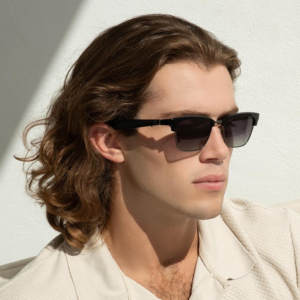 Lucyd Smart Open Ear UV Sunglasses for Men  Women - Noise Canceling Wireless Mics - Voice Assistant Support – Driving  Meeting – Earthbound XL