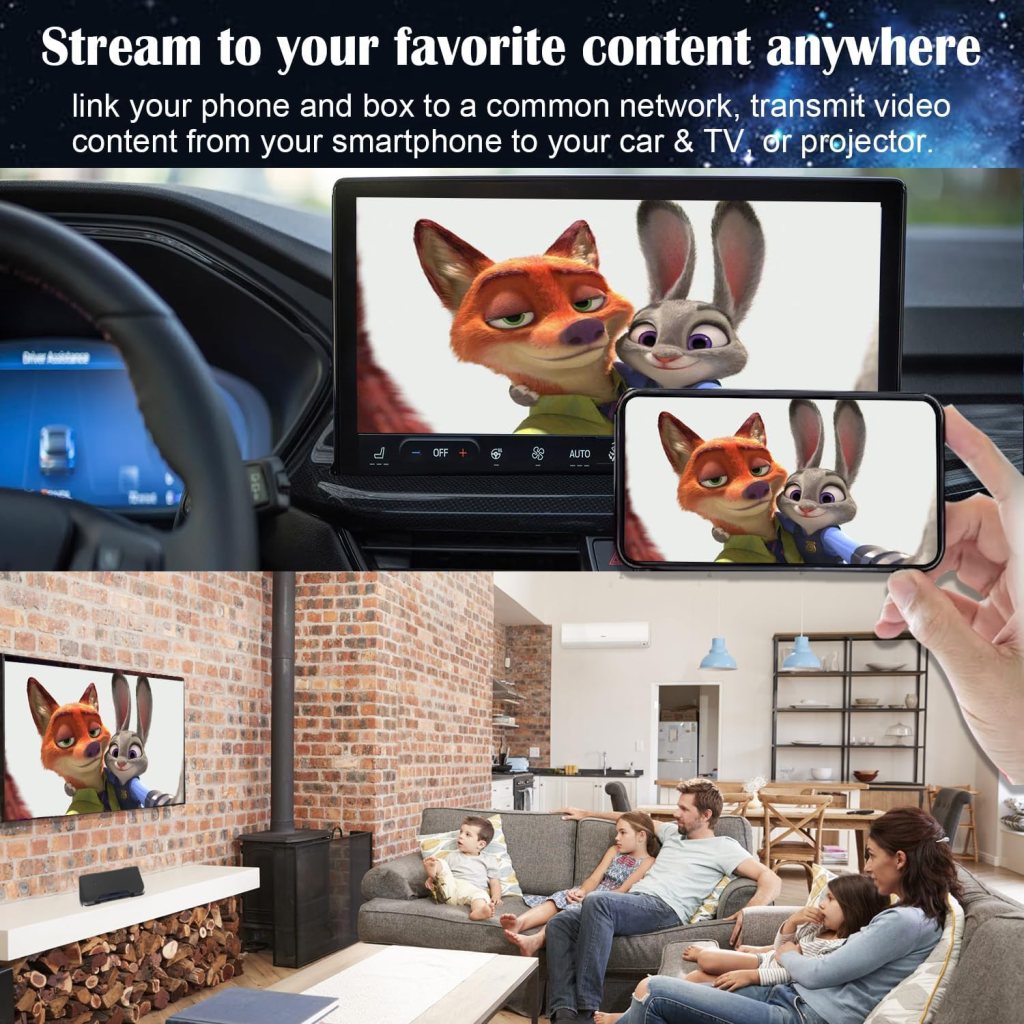 Magic Box 2.0 Wireless Carplay Android Auto Adapter with Netflix YouTube Hulu Miracast, HDMI AV Out Stream to Car TV, Magic Box CarplayDongle for OEM Wired CarPlay Cars Magic Box 2.0 Wireless Carplay Android Auto Adapter with Netflix YouTube Hulu Miracast, HDMI AV Out Stream to Car TV, Magic Box CarplayDongle for OEM Wired CarPlay Cars