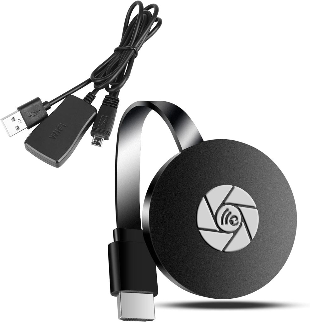 Miracast Dongle,Wireless HDMI Display Dongle Adapter, Screen Mirroring Adapter for i-Phone, i-Pad, Android, Tablet, Laptop, Window to HDTV/Monitor/Projector, Compatible Miracast, Air Play, DLNA