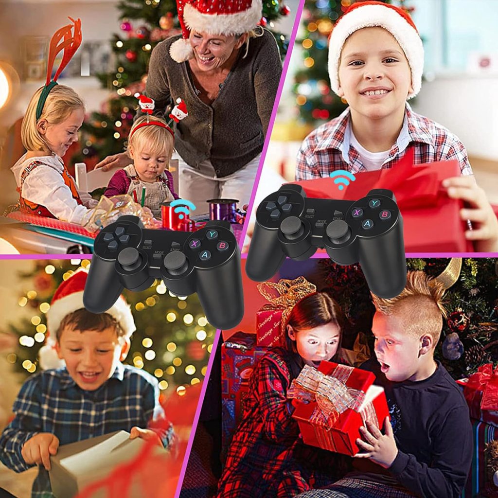 Nikodocr Wireless Retro Game Console, Retro Game Stick, Plug Play Video TV Game Stick with 10000+ Games, 9 Emulators, 4K HDMI Output, Dual 2.4G Wireless Controllers(64G) Nikodocr Wireless Retro Game Console, Retro Game Stick, Plug Play Video TV Game Stick with 10000+ Games, 9 Emulators, 4K HDMI Output, Dual 2.4G Wireless Controllers(64G)