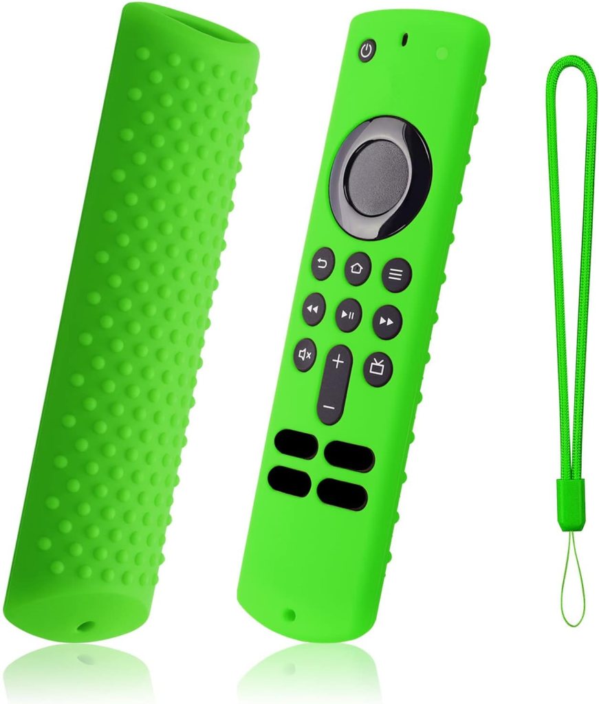 Pink Remote Cover Replacement for Smart Voice 3rd Gen. / 4K / 4K Max Streaming Device Controller, Protective Silicone Case with Lanyard