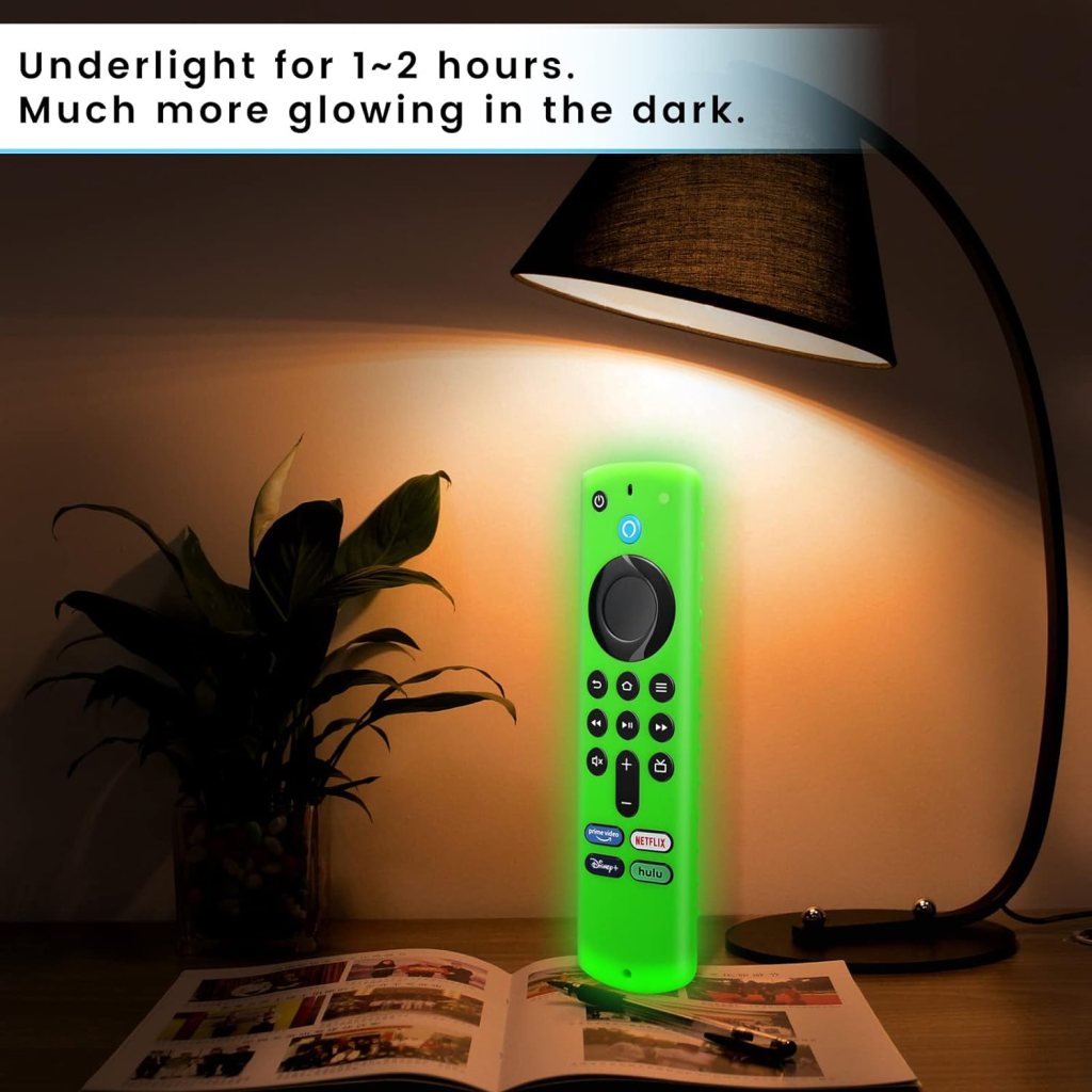 Pink Remote Cover Replacement for Smart Voice 3rd Gen. / 4K / 4K Max Streaming Device Controller, Protective Silicone Case with Lanyard