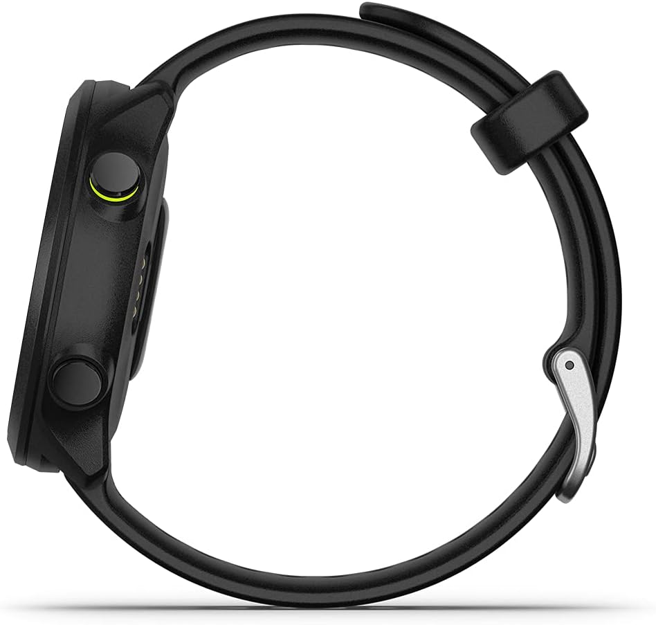 PlayBetter Garmin Forerunner 55 (Black) GPS Running Watch | Beginner Friendly Heart Rate Monitor Watch with Time, Pace  Speed Tracker | Power Bundle Tempered Glass Protectors  Portable Charger