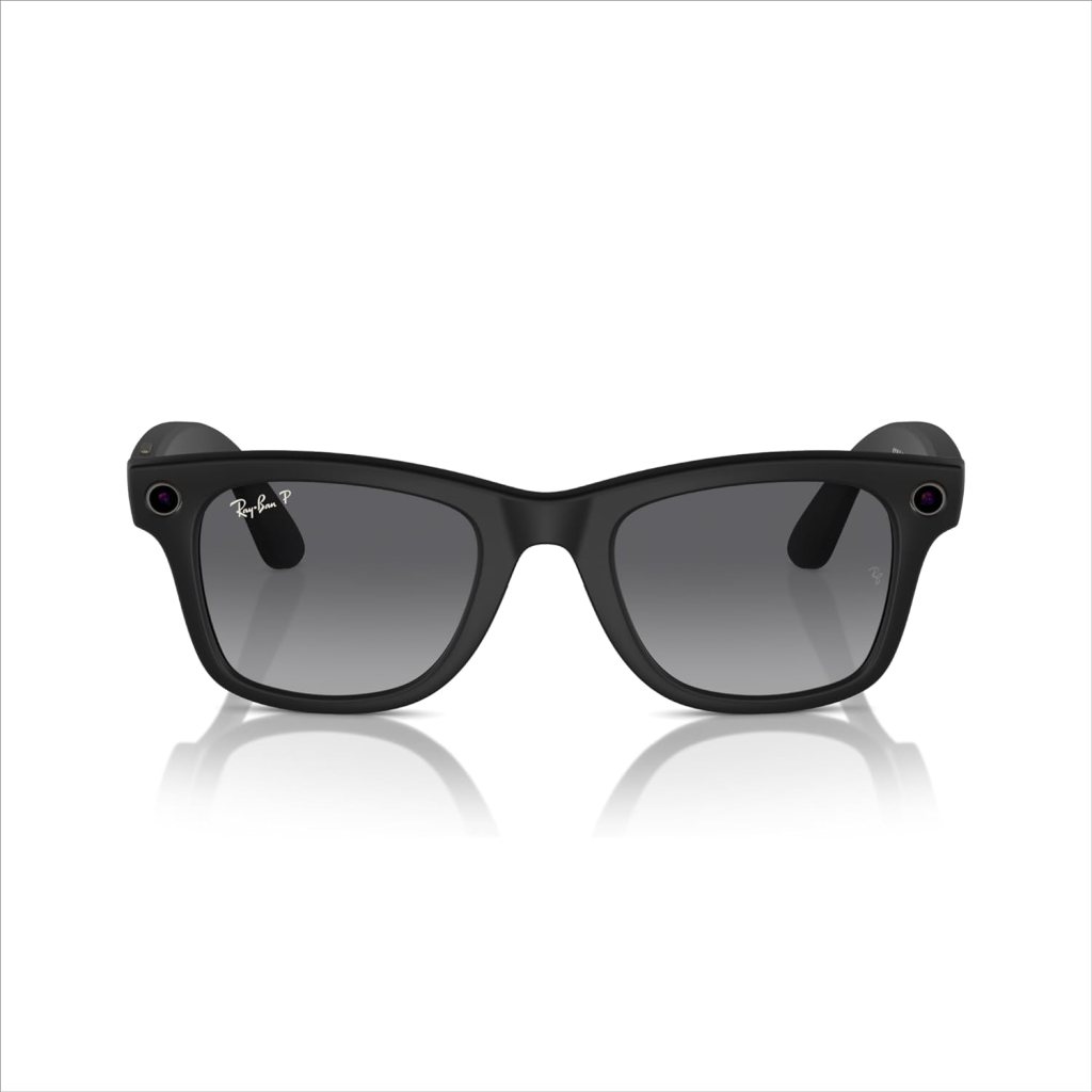 Ray-Ban Meta - Wayfarer (Large) Smart Glasses - Matte Black, Polarized Gradient Graphite Ray-Ban Meta - Wayfarer (Large) Smart Glasses - Matte Black, Polarized Gradient Graphite
