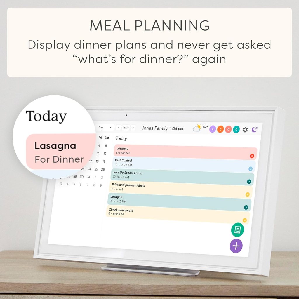 Skylight Calendar: 15 inch Digital Calendar Chore Chart, Smart Touchscreen Interactive Display for Family Schedules - Wall Mount Included Skylight Calendar: 15 inch Digital Calendar Chore Chart, Smart Touchscreen Interactive Display for Family Schedules - Wall Mount Included