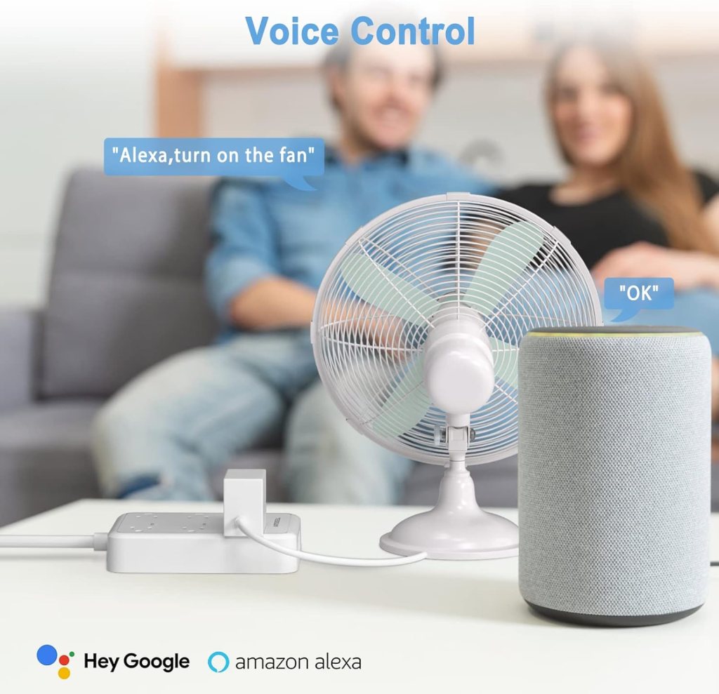 Smart Power Strip, TESSAN WiFi Flat Plug Strip with 3 Smart Outlets and 3 USB Ports, 6 Feet Extension Cord, Wall Mountable Surge Protector, Compatible with Alexa and Google Home, White Smart Power Strip, TESSAN WiFi Flat Plug Strip with 3 Smart Outlets and 3 USB Ports, 6 Feet Extension Cord, Wall Mountable Surge Protector, Compatible with Alexa and Google Home, White