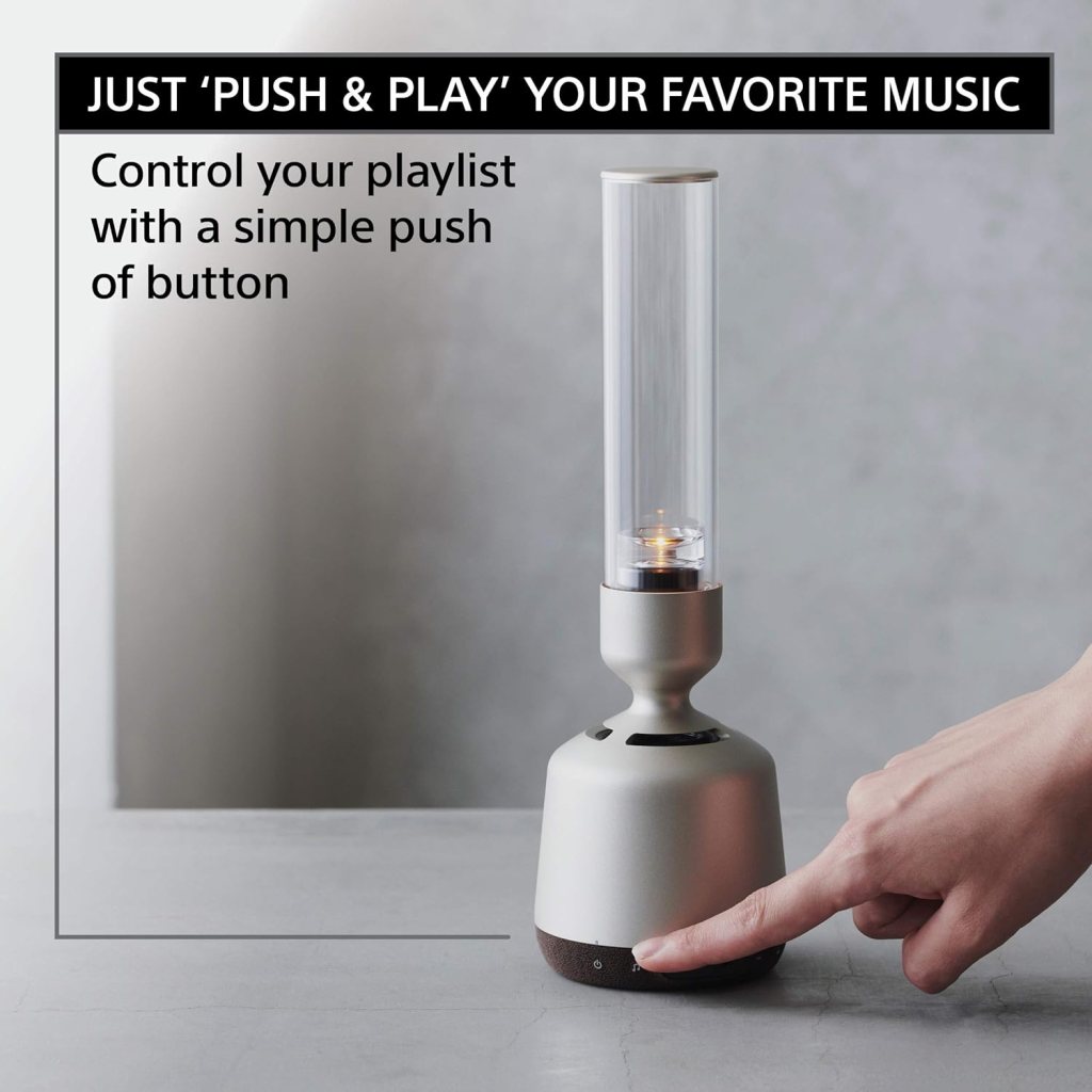 Sony LSPX-S2 Glass Sound Speaker with NFC and Bluetooth, 360 Degrees All Directional Speaker Silver Sony LSPX-S2 Glass Sound Speaker with NFC and Bluetooth, 360 Degrees All Directional Speaker Silver
