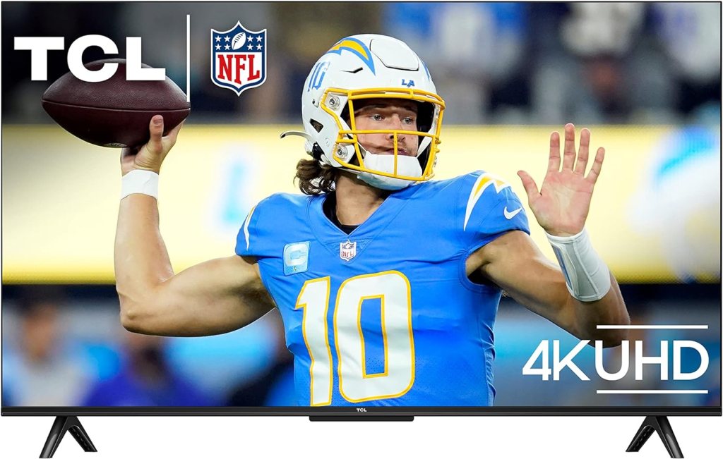 TCL 43-Inch Class S4 4K LED Smart TV with Google (43S450G, 2023 Model), Dolby Vision, HDR Pro, Atmos, Assistant Built-in Voice Remote, Works Alexa, Streaming UHD Television
