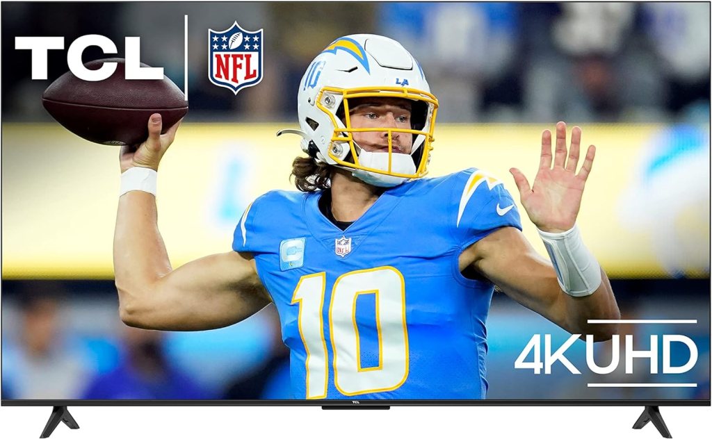 TCL 43-Inch Class S4 4K LED Smart TV with Google (43S450G, 2023 Model), Dolby Vision, HDR Pro, Atmos, Assistant Built-in Voice Remote, Works Alexa, Streaming UHD Television