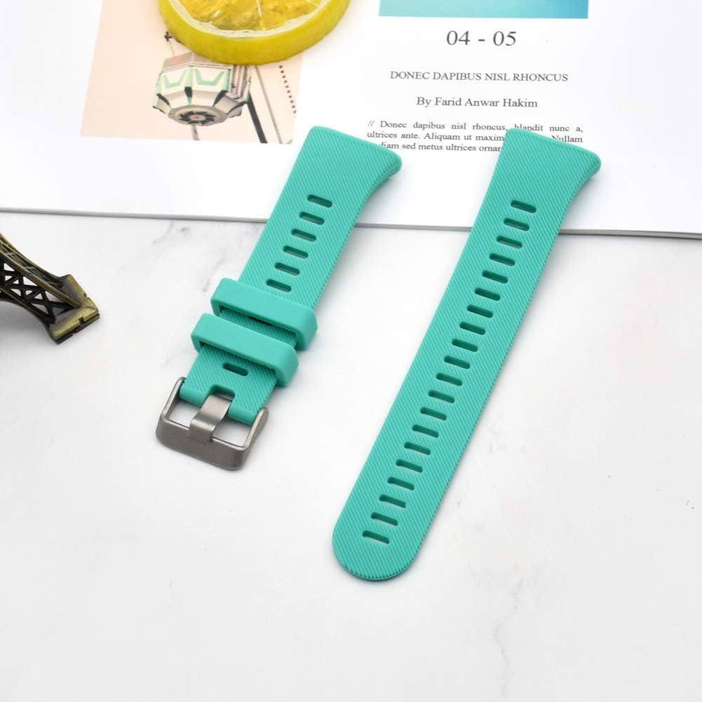 Watbro Compatible with Garmin Forerunner 45S band, Soft Silicone Sport Replacement Watch Band, Fitness Strap Bracelet Wristband for Garmin Forerunner 45S Smartwatch