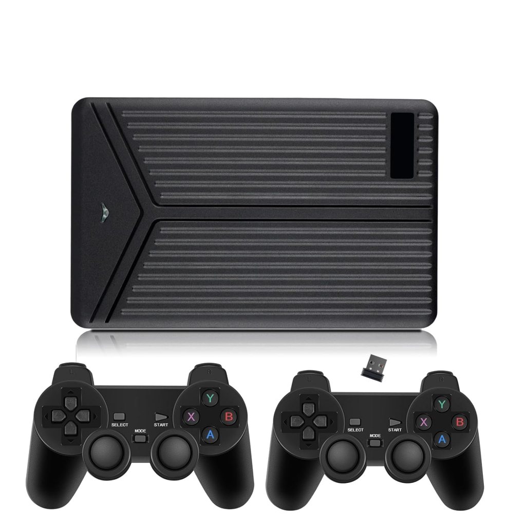 5T Retro Game Console HDD with 60649 Video Games, 80+ Emulator Console Built-in Game HDD, 58 AAA PC Games, Retrobat, Launchbox, Playnite 3 Game System, Support Win 8.1/10/11, 2 Wireless Controllers