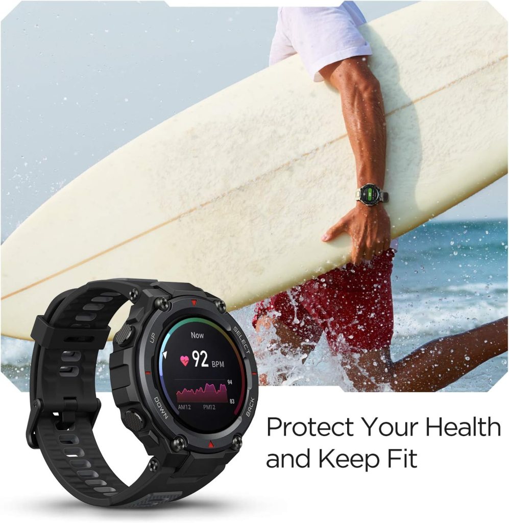 Amazfit T-Rex Pro Smart Watch for Men Rugged Outdoor GPS Fitness Watch, 15 Military Standard Certified, 100+ Sports Modes, 10 ATM Water-Resistant, 18 Day Battery Life, Blood Oxygen Monitor, Gray Amazfit T-Rex Pro Smart Watch for Men Rugged Outdoor GPS Fitness Watch, 15 Military Standard Certified, 100+ Sports Modes, 10 ATM Water-Resistant, 18 Day Battery Life, Blood Oxygen Monitor, Gray