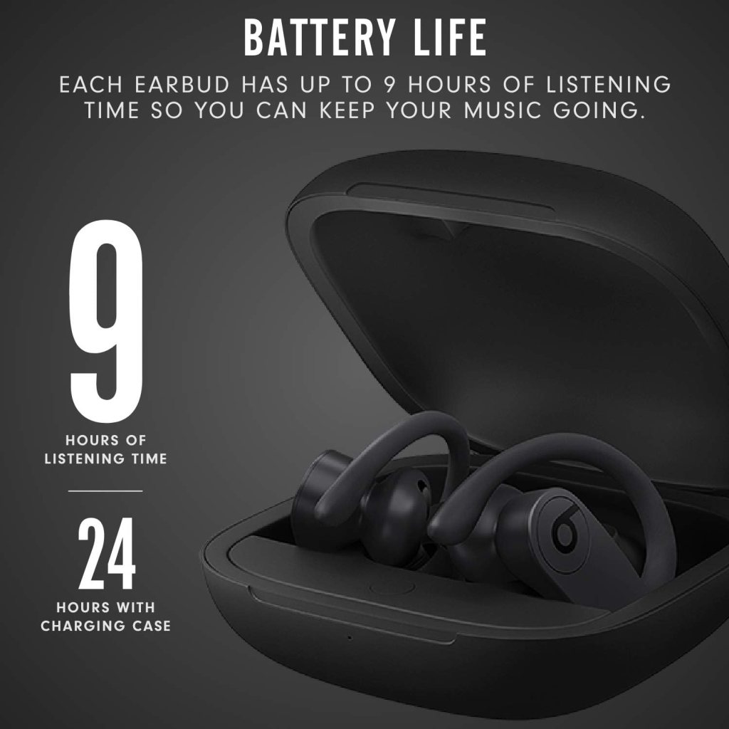 Beats Powerbeats Pro Wireless Earbuds - Apple H1 Headphone Chip, Class 1 Bluetooth Headphones, 9 Hours of Listening Time, Sweat Resistant, Built-in Microphone - Black Beats Powerbeats Pro Wireless Earbuds - Apple H1 Headphone Chip, Class 1 Bluetooth Headphones, 9 Hours of Listening Time, Sweat Resistant, Built-in Microphone - Black