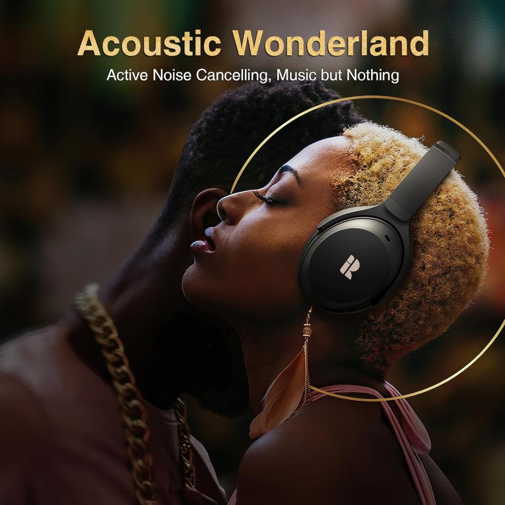 Bluetooth Headphones, Premium Active Noise Cancelling Wireless Headphones Over Ear, 50H Playtime, Hi-Res Audio, Deep Bass, Memory Foam Ear Cups for Travel, Home Office Bluetooth Headphones, Premium Active Noise Cancelling Wireless Headphones Over Ear, 50H Playtime, Hi-Res Audio, Deep Bass, Memory Foam Ear Cups for Travel, Home Office