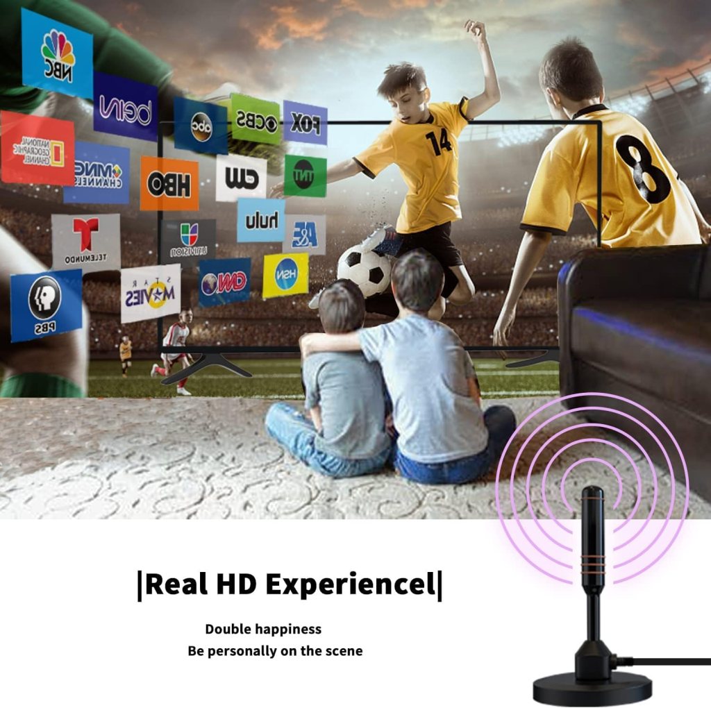 HD Digital TV Antenna Small Indoor Outdoor, Includes Magnetic Base and 360° Reception Support Smart 4K 1080P Fire and All Older TVs HDTV Television for Free Local Channels -10ft Coax Cable HD Digital TV Antenna Small Indoor Outdoor, Includes Magnetic Base and 360° Reception Support Smart 4K 1080P Fire and All Older TVs HDTV Television for Free Local Channels -10ft Coax Cable