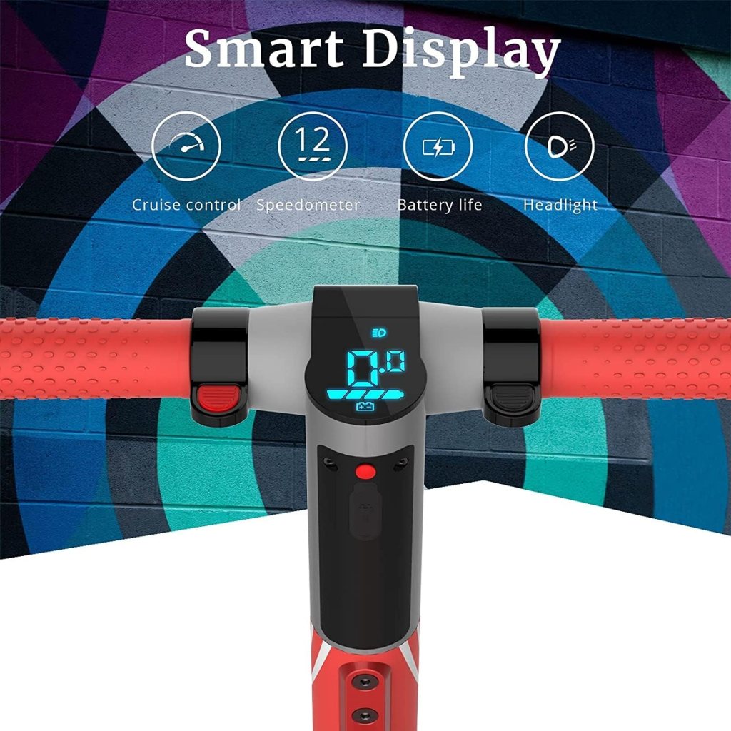 HOVERFLY Electric Scooter, 6.5/8.5 Pneumatic Tire, Max 7/12/15/18 Mile  15.5 Mph Speed by 200W/250W/300W Motor, Aluminum Alloy Frame, Cruise Control Foldable Escooter for Adult Teens