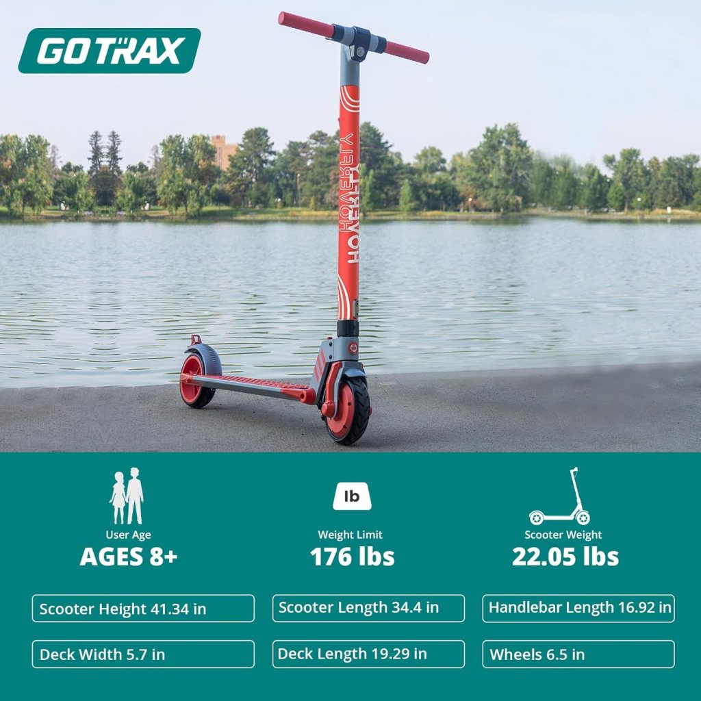 HOVERFLY Electric Scooter, 6.5/8.5 Pneumatic Tire, Max 7/12/15/18 Mile  15.5 Mph Speed by 200W/250W/300W Motor, Aluminum Alloy Frame, Cruise Control Foldable Escooter for Adult Teens