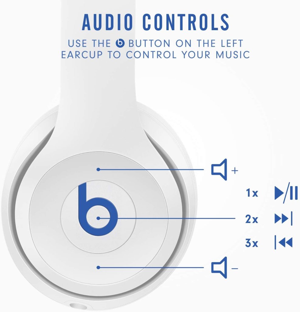 Beats Solo3 Wireless On-Ear Headphones - Apple W1 Headphone Chip, Class 1 Bluetooth, 40 Hours of Listening Time, Built-in Microphone - Satin Silver (Latest Model)