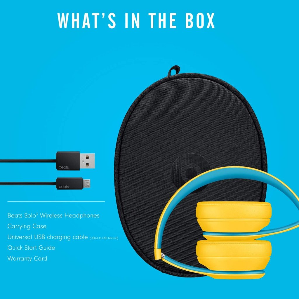 Beats Solo3 Wireless On-Ear Headphones - Apple W1 Headphone Chip, Class 1 Bluetooth, 40 Hours of Listening Time, Built-in Microphone - Satin Silver (Latest Model)