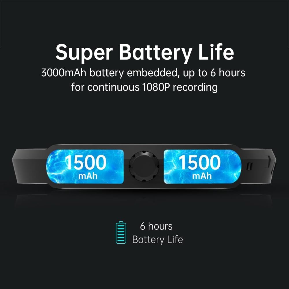 Drift X5 Camcorders, 4K Wearable Waterproof Camera Head Mounted Camera with EIS. 6hr Battery Life at 1080P  4hr Battery Life at 4K, Wi-Fi APP Control with 32G SD Card