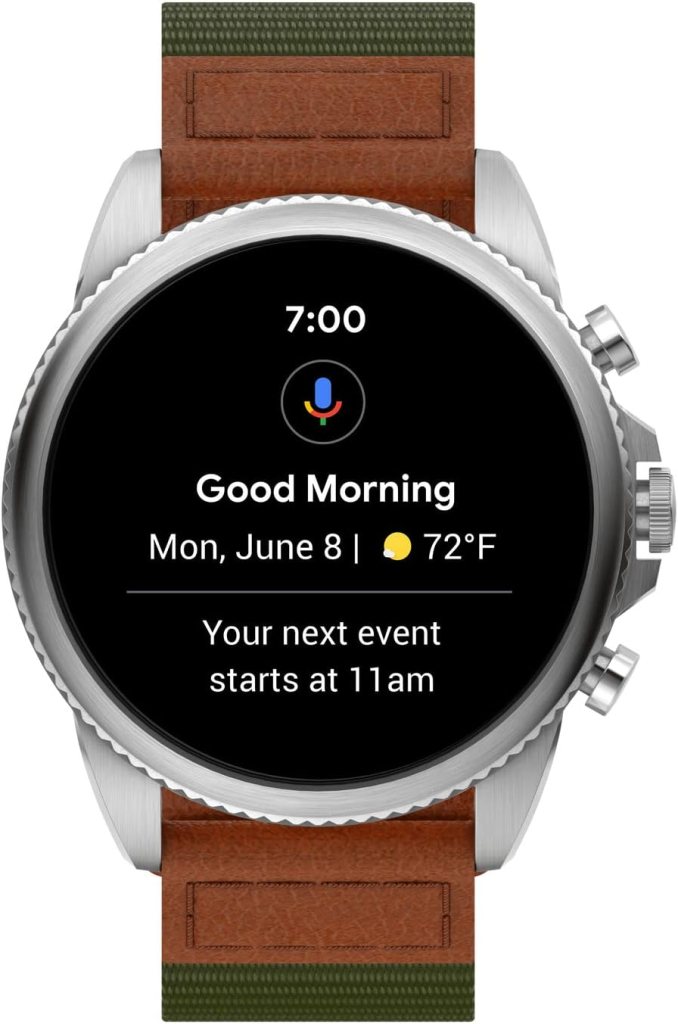 Fossil Gen 6 44mm Touchscreen Smart Watch for Men with Alexa Built-In, Fitness Tracker, Activity Tracker, Sleep Tracker, GPS, Speaker, Music Control, Smartphone Notifications