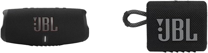 JBL Charge 5 Portable Bluetooth Speaker + JBL Go 3 Portable Bluetooth Speaker JBL Charge 5 Portable Bluetooth Speaker + JBL Go 3 Portable Bluetooth Speaker