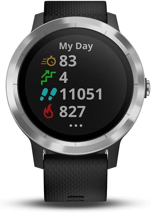Smartwatch GARMIN Vivoactive 3 1,2in GPS Waterproof 5 ATM Glonass Black Stainless Steel (Renewed)