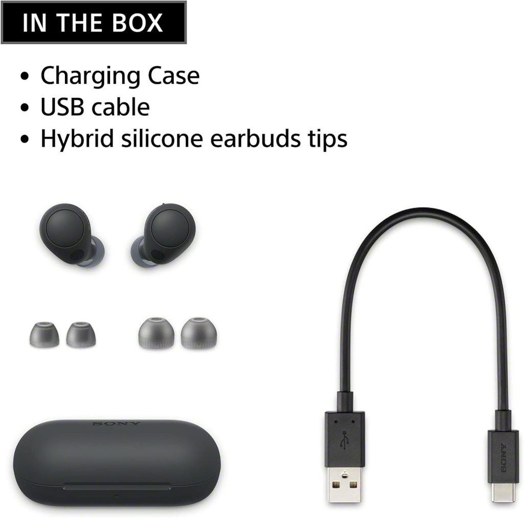 Sony WF-C700N Truly Wireless Noise Canceling in-Ear Bluetooth Earbud Headphones with Mic and IPX4 Water Resistance, Black Sony WF-C700N Truly Wireless Noise Canceling in-Ear Bluetooth Earbud Headphones with Mic and IPX4 Water Resistance, Black