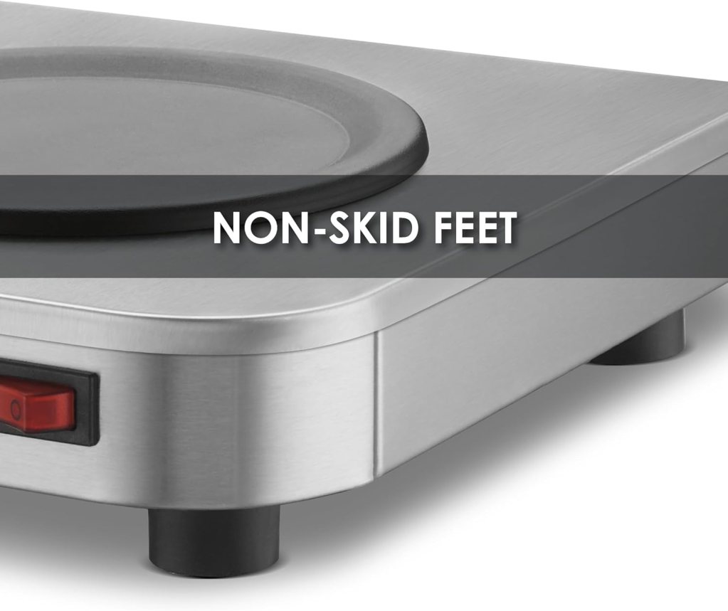 Waring Commercial WCW20 Café Deco Double Coffee Carafe Warmer, 120V, 5-15 Phase Plug,Silver Waring Commercial WCW20 Café Deco Double Coffee Carafe Warmer, 120V, 5-15 Phase Plug,Silver