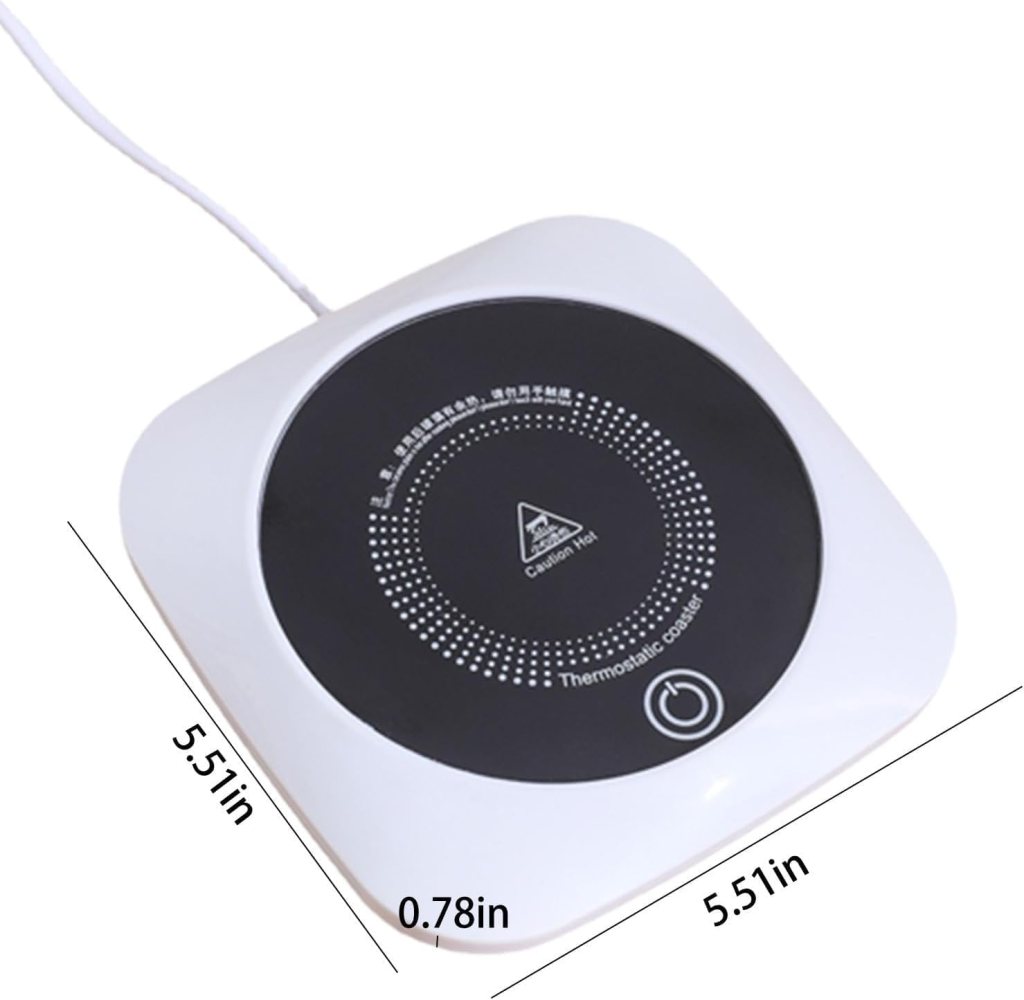 Coffee Mug Warmer with Gravity Sensing 3 Temperature Settings Automatic On/Off Smart Warmer for Desk Hot Coffee, Tea, Espresso, Milk (Green)