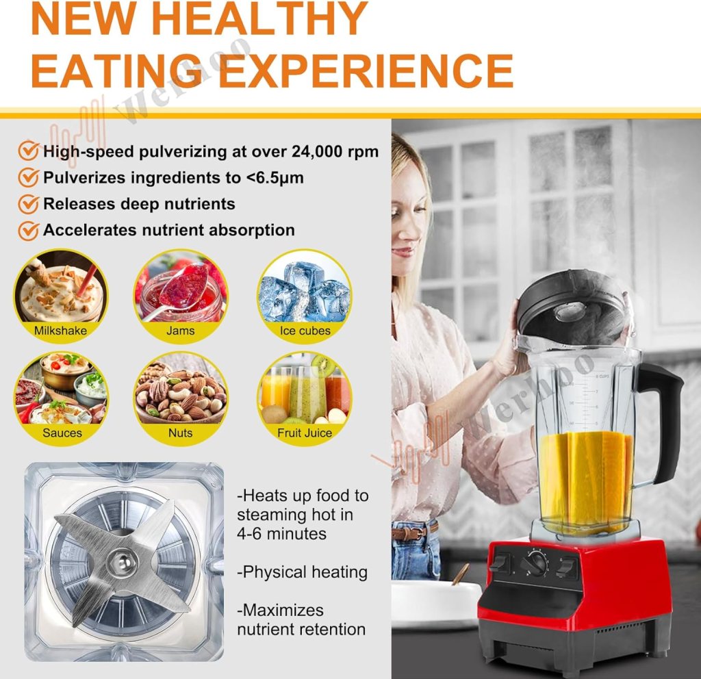 For vitamix Blender Pitcher Replace 5200 5300 6000 6300 6500 5000 5500 7500 4500 A2300 2500 3300 3500 Pro200 500 750 780 E310 320 E520 Vita-Prep ECT,for vitamix Blender Container Jar Cup,3YR Warranty For vitamix Blender Pitcher Replace 5200 5300 6000 6300 6500 5000 5500 7500 4500 A2300 2500 3300 3500 Pro200 500 750 780 E310 320 E520 Vita-Prep ECT,for vitamix Blender Container Jar Cup,3YR Warranty